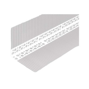 Уголок перфорированный ПВХ с сеткой 70*70*3000мм, РБ