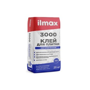 Клей для плитки ilmax 3000 (25 кг)