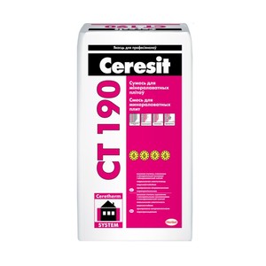 Клей Ceresit CT190 для минераловатных плит 25кг
